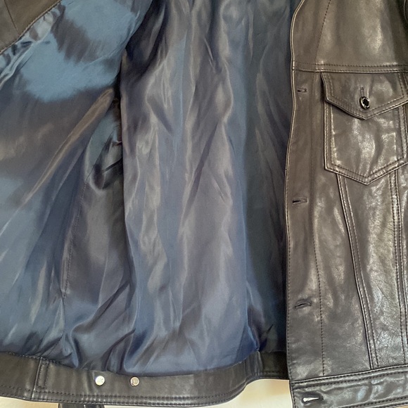 Michael Kors Leather Jacket - Jean Jacket Styling - Picture 6 of 11